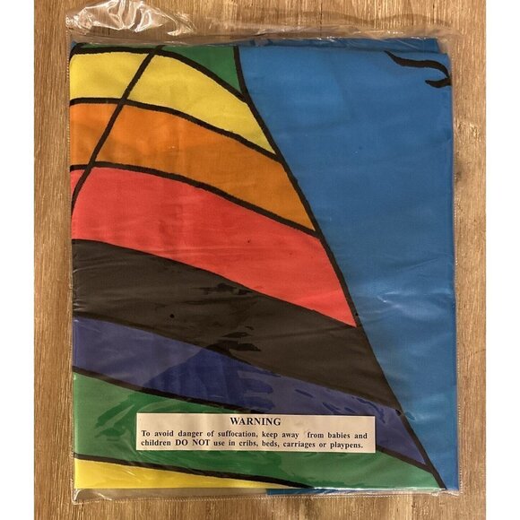 SAILBOAT Decorative Flag Hand Embroidered Giant Size 28" x 40" Durable Nylon - Picture 4 of 4